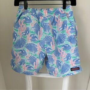Vineyard Vines 7” Seashell Print Swim Trunks Size XS
